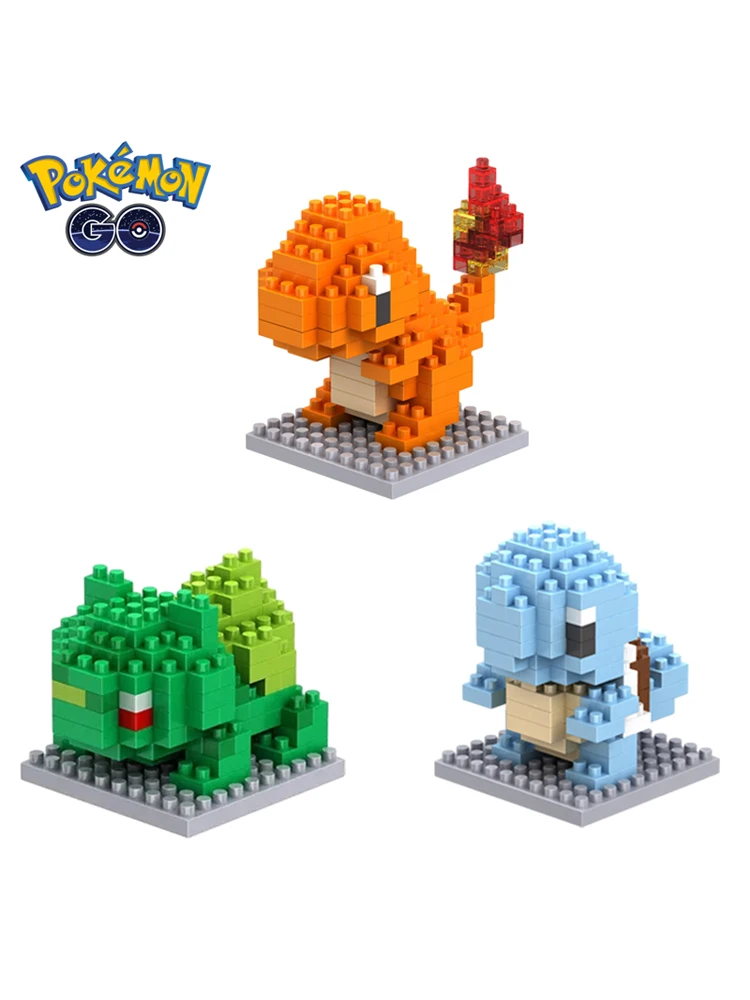 Pokémon-Spielzeug-Bausteine, Pokémon-Action-Cartoon-Figur Pikachu, zusammenbaubares Modell, Bausteine für Jungen, Geburtstagsgeschenke – Detail 3
