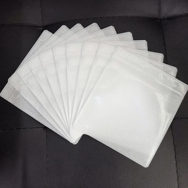 Double-sided CD Bag CD Pp Bag 12cm DVD Storage 10 PCs Pack cd dvd storage bag cd dvd storage case
