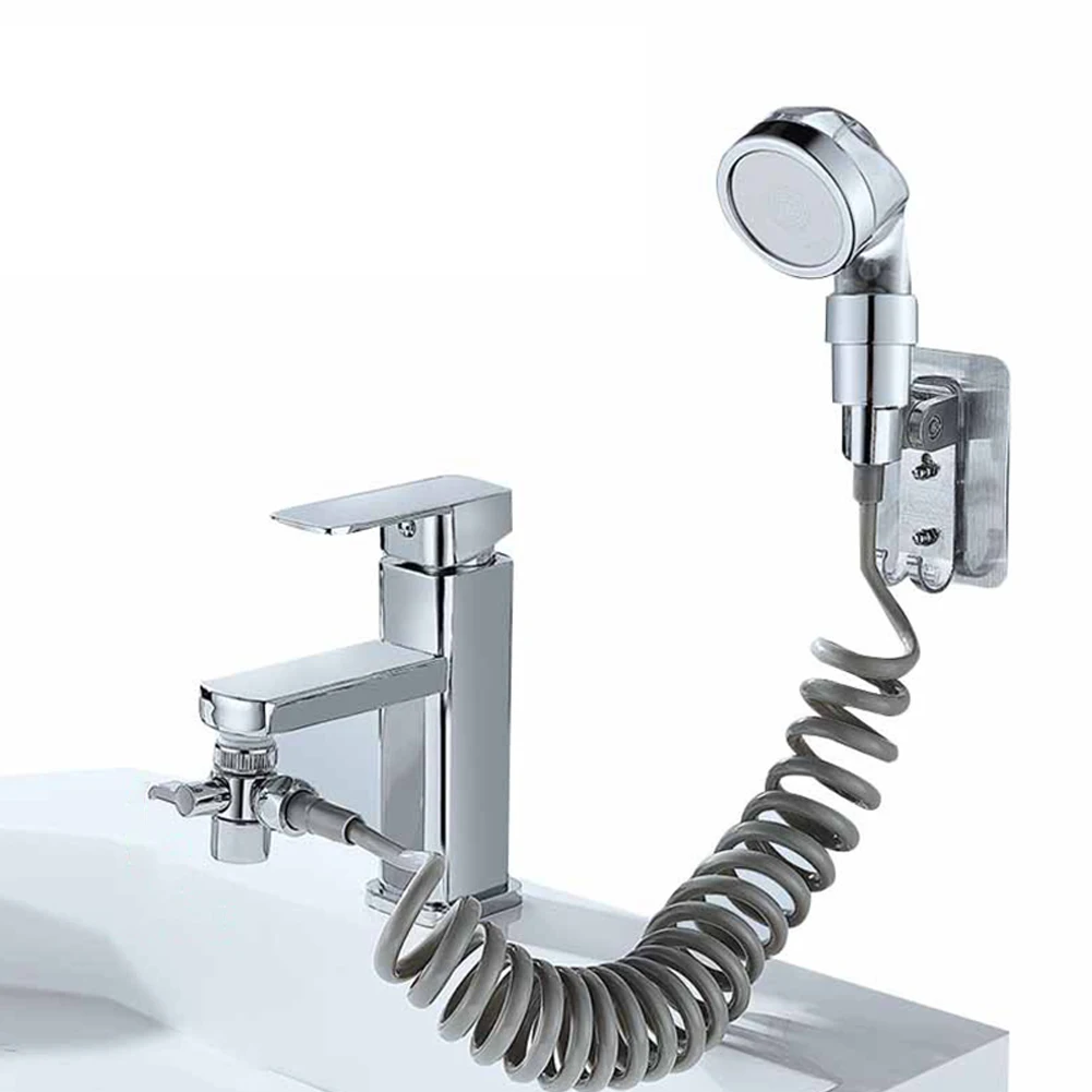 Shower Faucet Shower Faucet Set Hose Handheld Shower Head Spray Tap Attachment Sprayer Sink Bathroom Fixture Wall Mounted ABS Sprayers