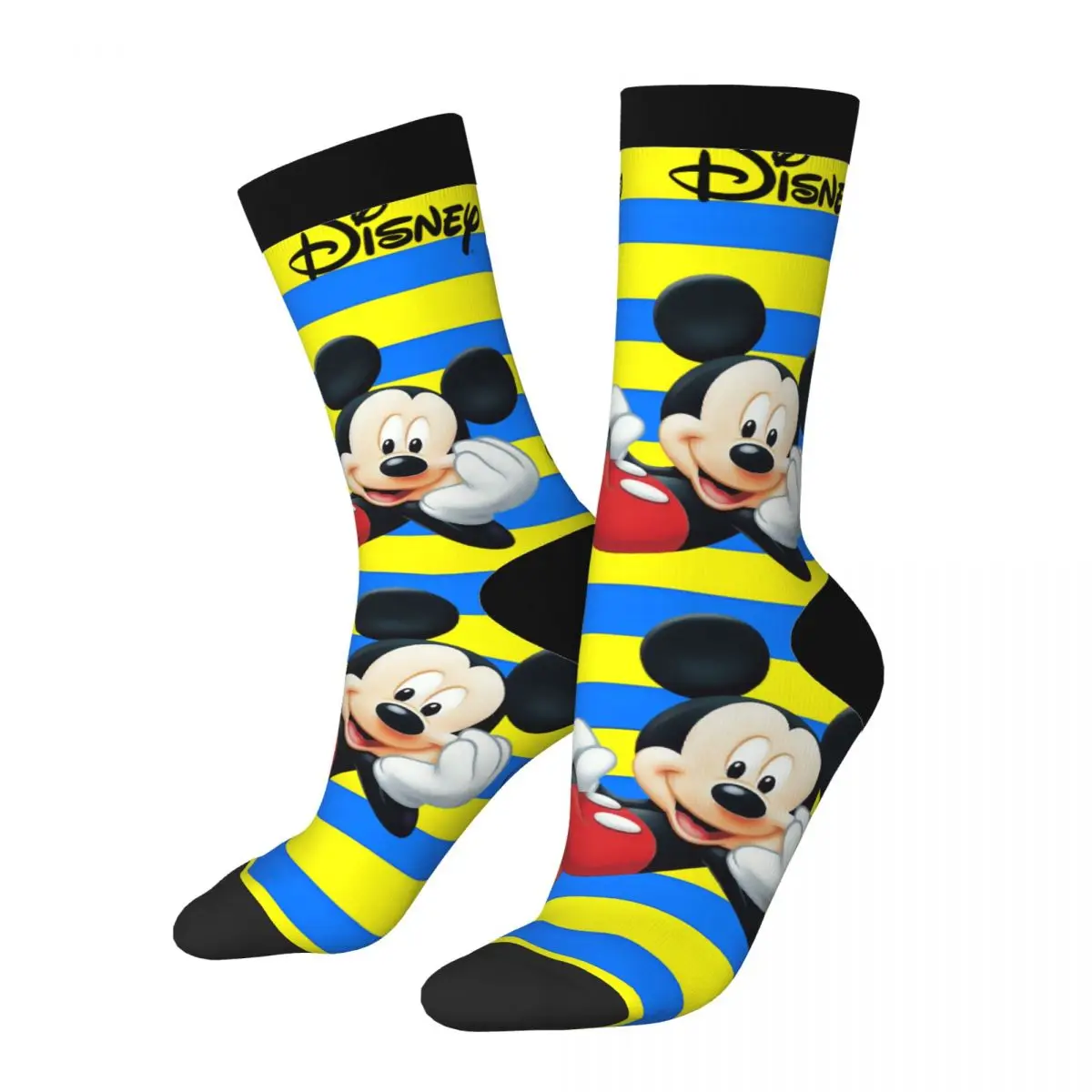 thumbnail image 1 of Calcetines de compresión divertidos y divertidos para hombre, estilo hip hop, Harajuku, Mickey Mouse, estampados de calidad, para niños, 1 of 7