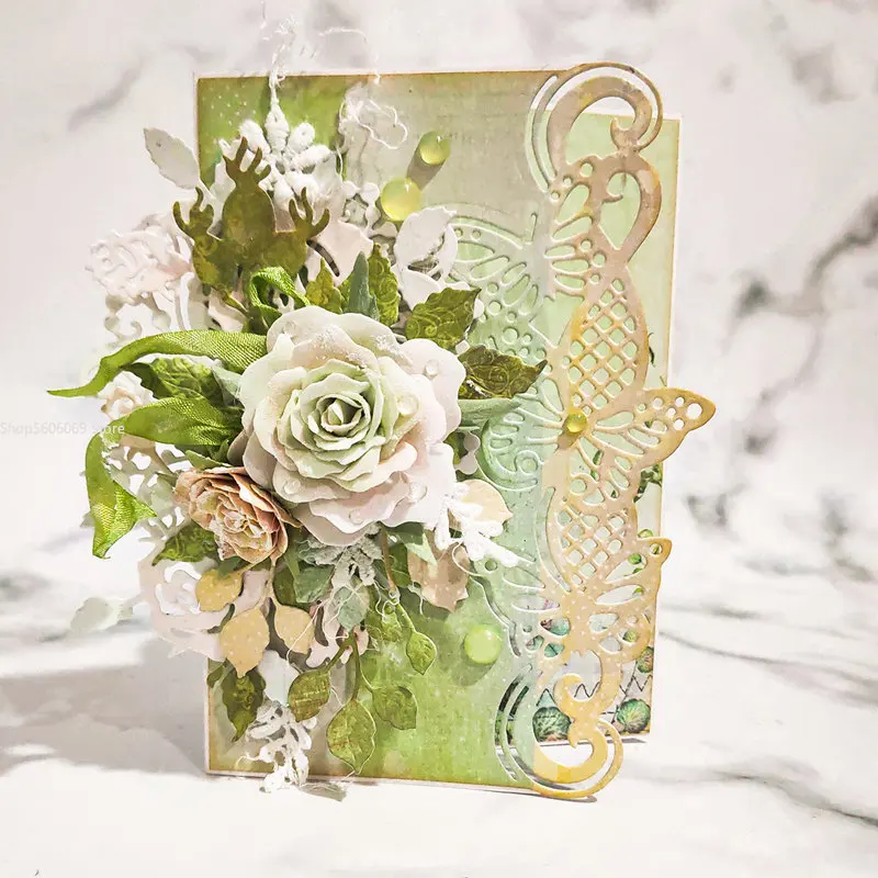 

Кружевная форма для ножа-бабочки, шаблон для резки и скрапбукинга, ручная работа, руководство по бумаге, для рукоделия, для тиснения, форма-пазл