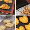 Reusable Perforated Silicone Baking Mat 2 Sides with Puff & Round Patterns Non-stick Oven Liner for Cookies Macaron Bread 4