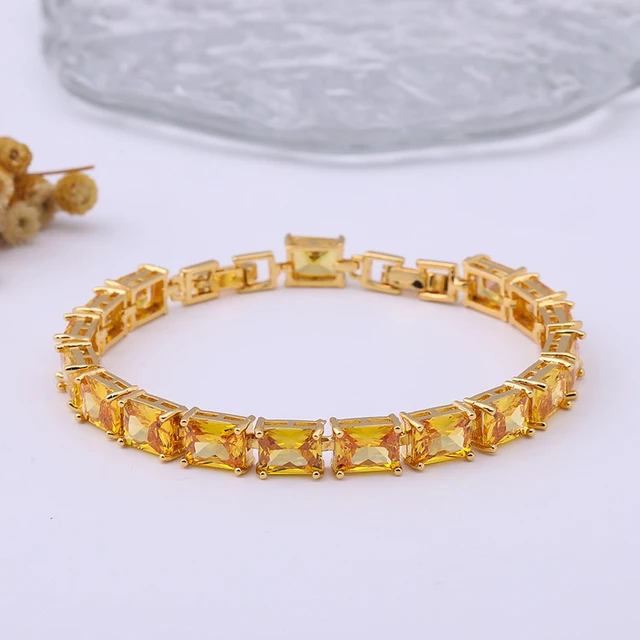 Fashion Simple Titanium Steel Plated 18K Gold Bracelet Women Charm Zircon  Pull Button Adjustable Bangle Waterproof Jewelry Gift _ - AliExpress Mobile