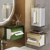 Leeseph Hanging Tissue Box Cover, Wall mount Rectangular Clear Acrylic Mask Case Holder Tissue Dispenser Box Cover for Home Use 1