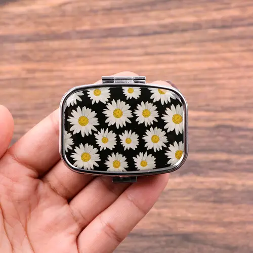 Van Gogh Art Mini Pill Box 2-Compartment Medicine Pill Organizer Household Portable Medicine Storage Box Travel Jwelery Gift - Image 16