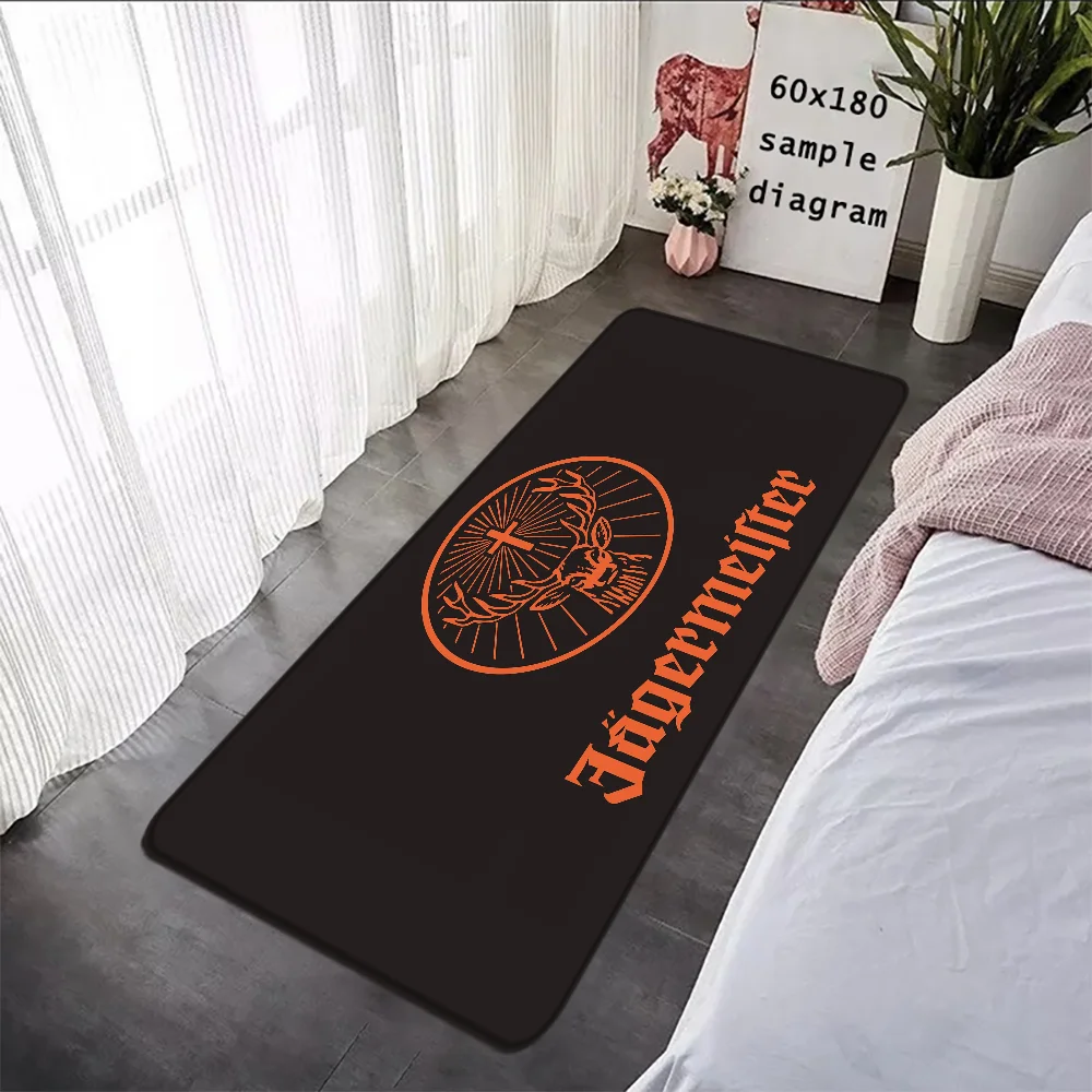 Tappetino Antiscivolo Per Camera Da Letto Jagermeister Zerbini D'Ingresso Tappeto Halllway Tappetino Da Cucina Flanella Soggiorno Decor Tappeti Da Bag