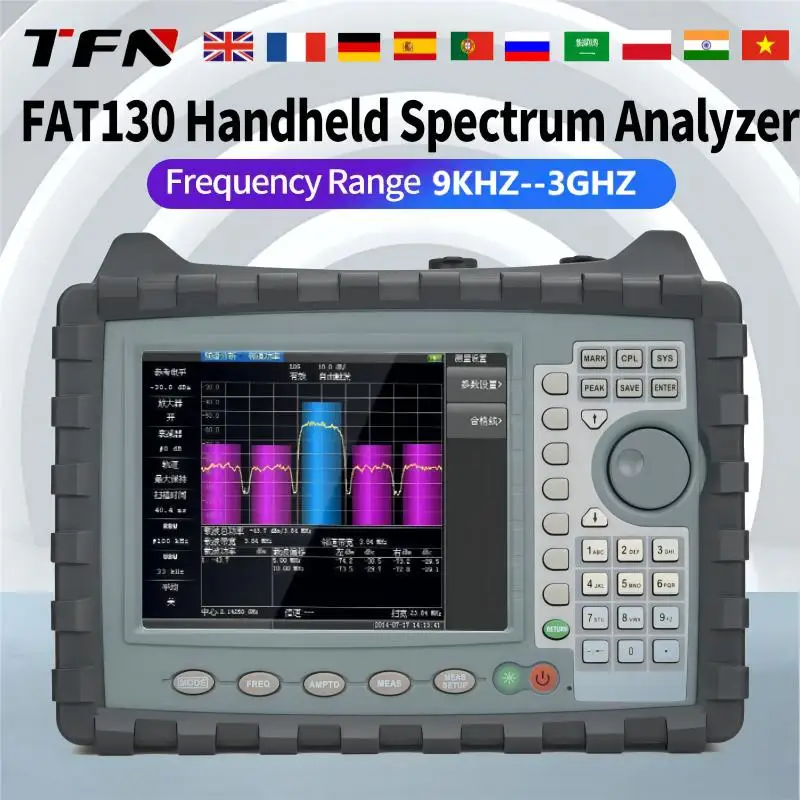 TFN FAT130 Spectrum Analyzer Portable Handheld 9KHZ3GHZ Range HighEnd