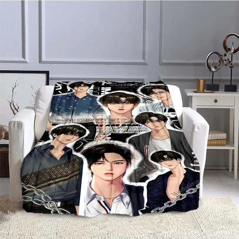 True Beauty Series Hwang in Youp Cha EunWoo Flannel Blanket Star Art Warm Throw Blanket for Bed Bedroom Sofa Picnic Blanket Gift 6