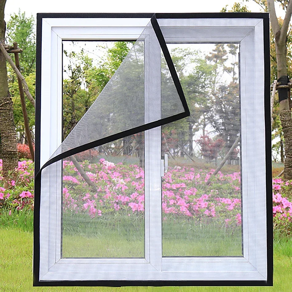 Self-adhesive mosquito net for window tulle window screen DIY customizable mosquito curtain mesh invisible mosquitera mosquito net anti mosquito screens window screen mosquito gauze mesh