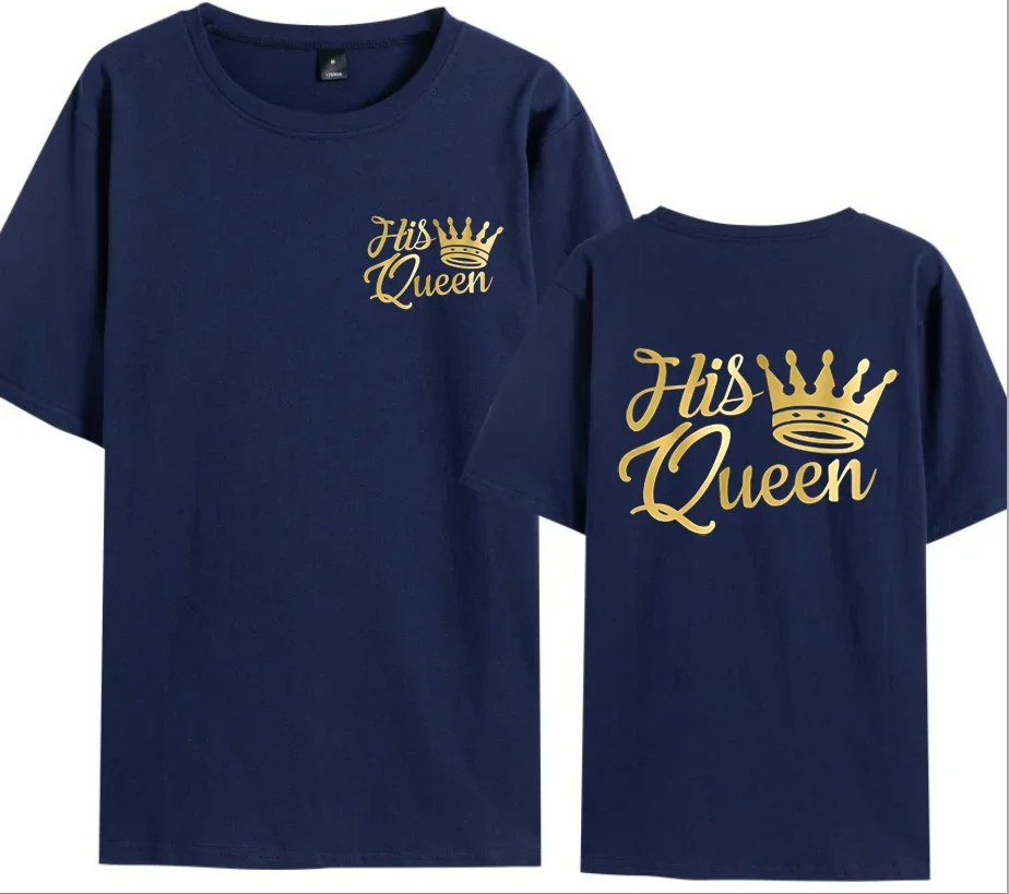 

NEW /Sells New King and Queen T-shirts, Available for COUPLES in Various Colors Oversized T Shirt Men Women Tshirts Harajuku
