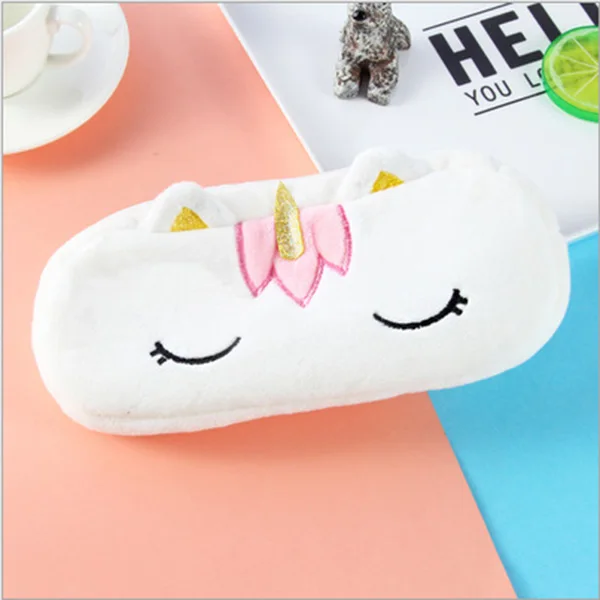 Charming Plush Unicorn Pencil Case – Cute Kawaii Canvas