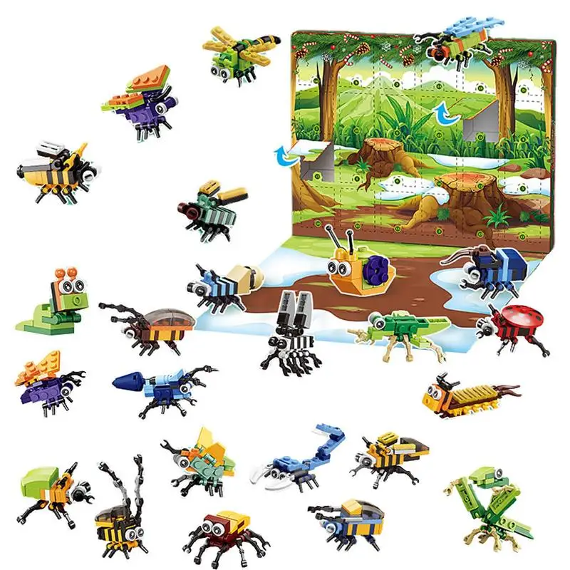 

Advent Calendar Building Kit Christmas Advent Calendar Animal Building Blocks 2022 For Kids Countdown Calendar Christmas Gifts