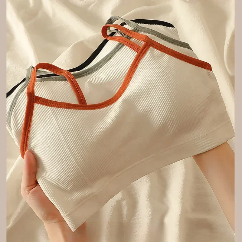 Top A Tubo Traspirante Top Fitness Donna Reggiseno Yoga Senza Cuciture Top Corto Antiurto Reggiseno Sportivo Push Up Palestra Allenamento Top Reggisen