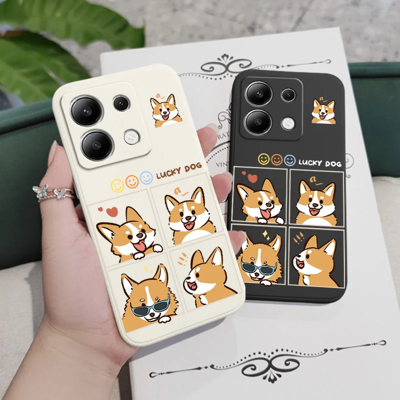 Silly Corgi Liquid Silicone Phone Case Cover