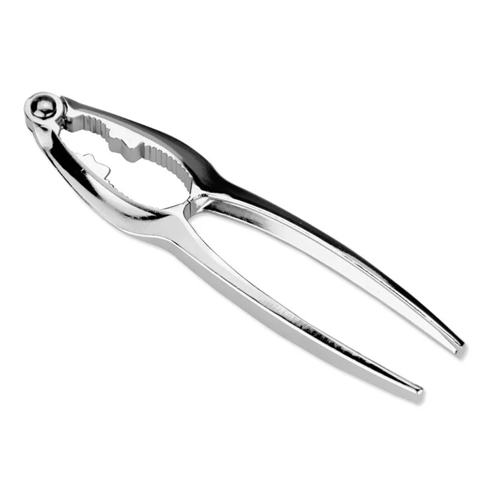 Shell Remover Nut Cracker Convenient Nutcracker Opener Portable Silver Walnut Opener Zinc Alloy Hazelnut Tongs