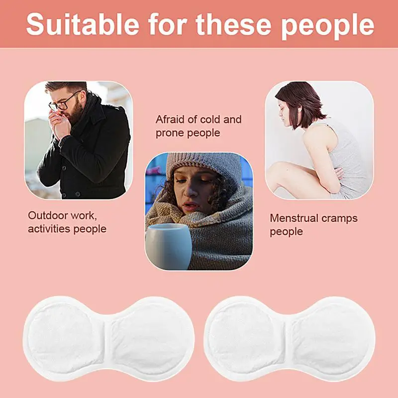Heating Patches Self-Heating Waist Warmer Winter 10X Portable Menstrual Heating Pad Warm Adhesive Portable Patches