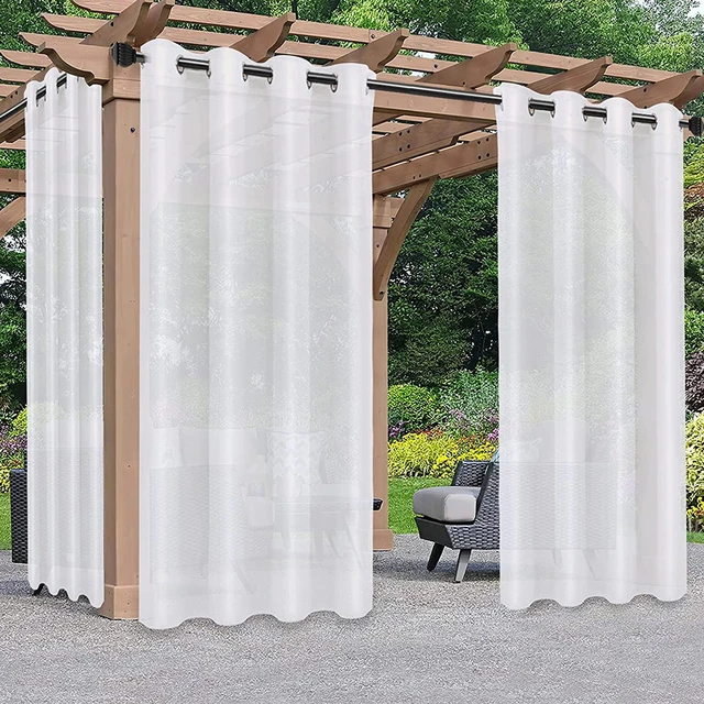 Cortinas Impermeables Para Exteriores, Panel De Gasa Para Jardín, Ventana  Transparente Para Pavilion, Terraza, Jardín, Porche, Sala De Sol - Cortina  - AliExpress