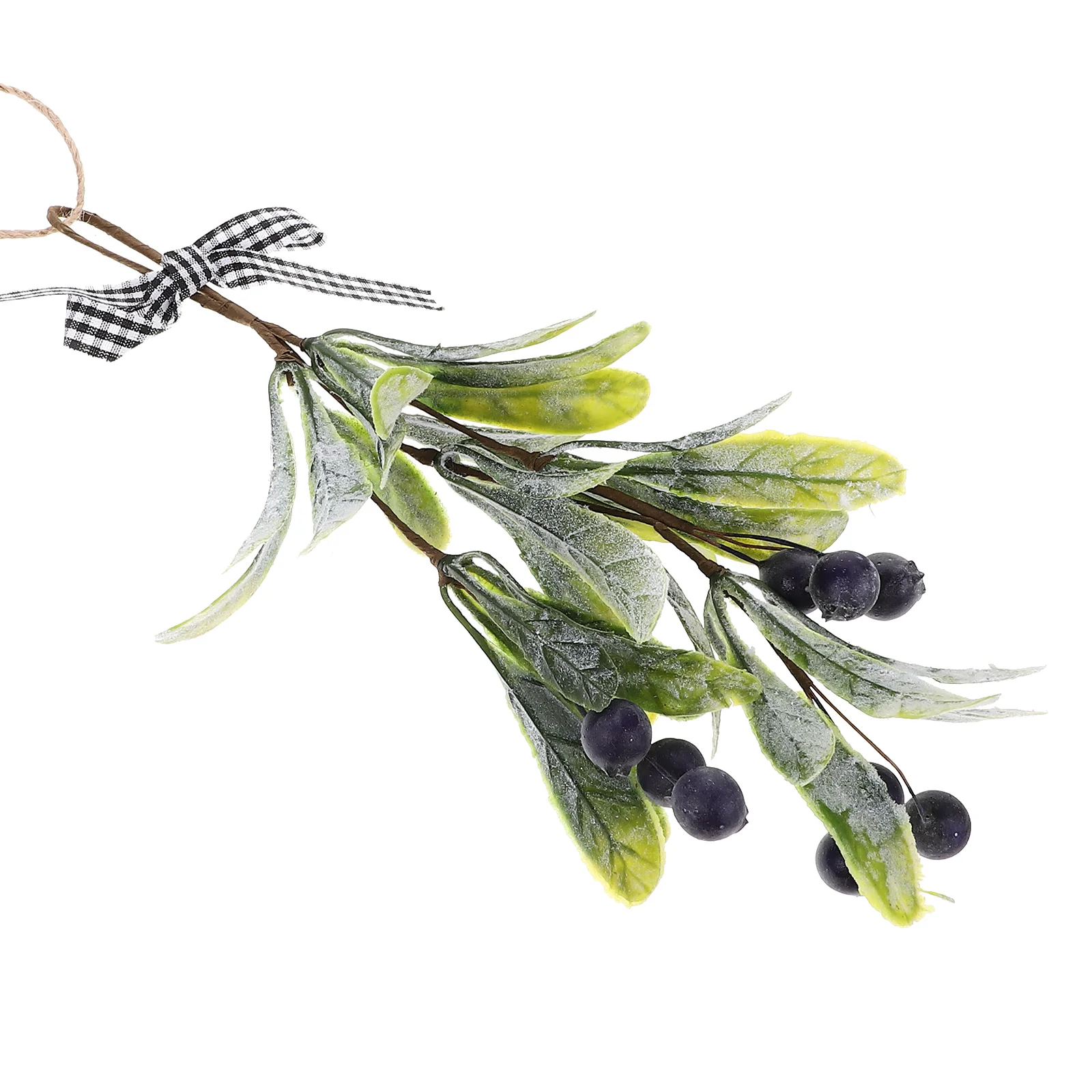 

Artificial Mistletoe Branch Berries Fake Red White Decorative Flower Bouquet Holiday Home Christmas Party Hanging Decoration