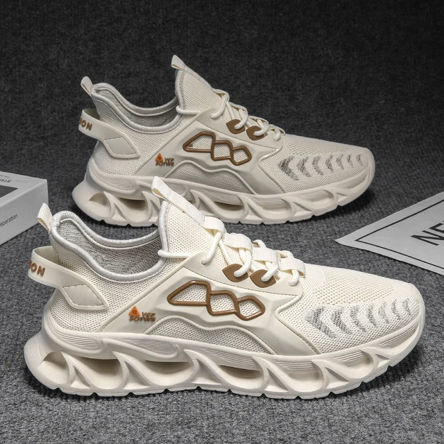 A Pair of Men's Casual Sports Shoes, Breathable Sports Shoes, Low-Cut Laces, Non-Slip, Comfortable, Suitable for Street Jogging, Hiking, Outdoor Activities, Suitable for All Seasons