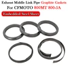 For CFMOTO 800MT CF800-5A 2021 2022 Motorcycle Exhaust Muffler Moto Escape Link Pipe Graphite Gaskets Seal Prevent Leaks O-Ring
