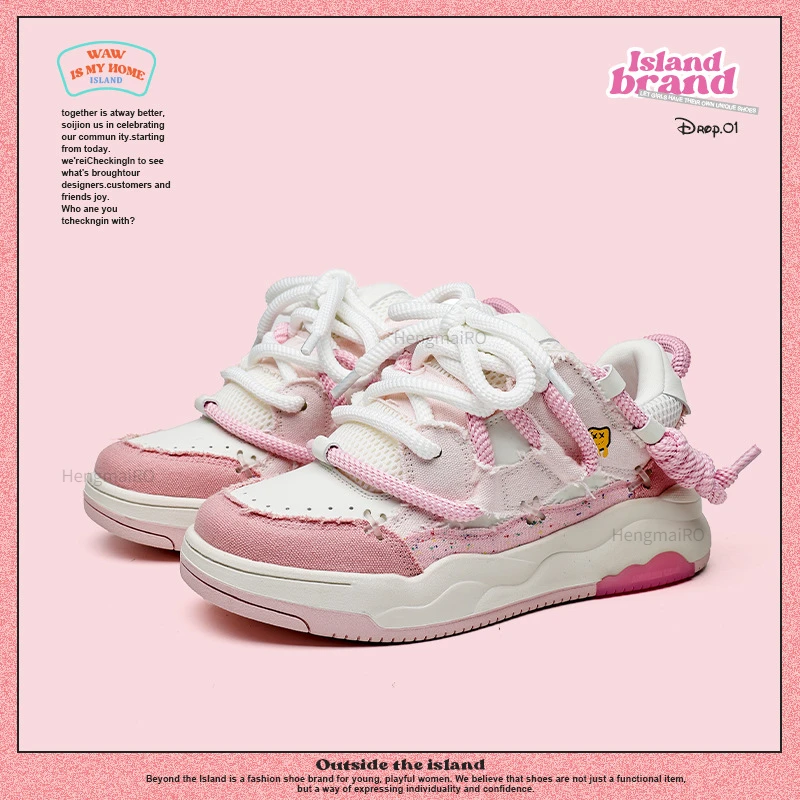 

Women Shoes Men Retro Classic Y2K Punk Canvas Leather Skateboard Shoes Fashion Sneakers Couple Outdoor Gym Sports Casual Shoes