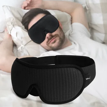3D Sleeping Mask Block Out Light Sleep Mask For Eyes Soft Sleeping Aid Eye Mask for Travel Eyeshade Night Breathable Slaapmasker 1