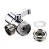 3-Way Tee Faucet Adapter Connector Shower Head Diverter Valve Switch Home Improvement Shower Faucets Water Separator 4