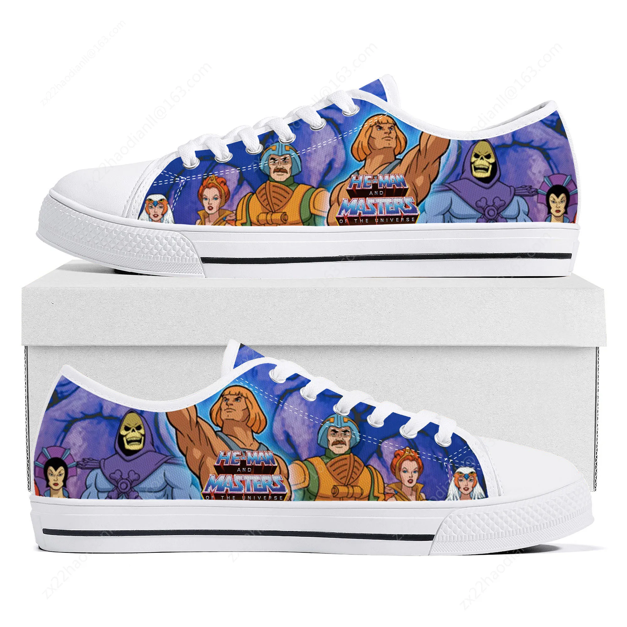 He-Man Masters Of The Universe Low Top High Quality Sneakers Mens Womens Teenager Canvas Sneaker Casual Couple Shoes Custom Shoe