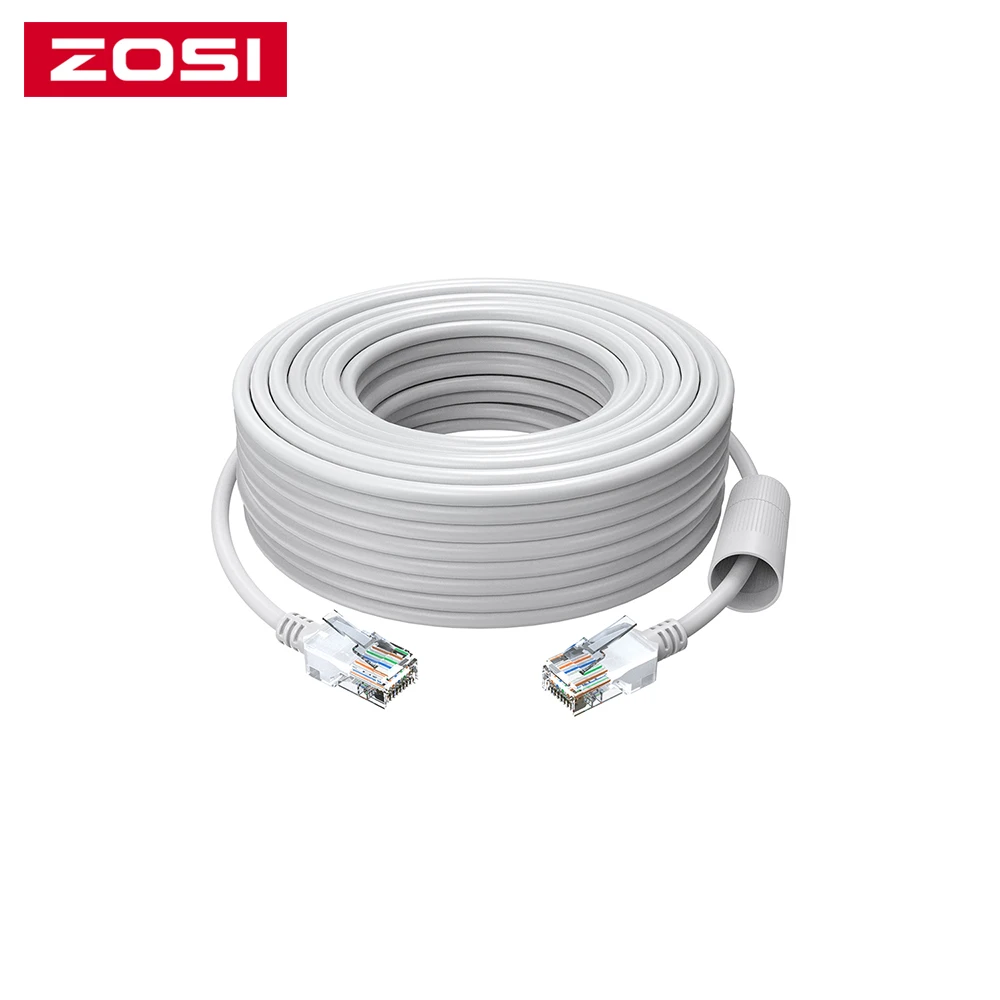 Cctv Rj45 Cable Ethernet Surveillance Camera Dc Power Cat5 Internet Network  Lan Cord Poe Ip Camera Wifi Connection - Transmission & Cables - AliExpress