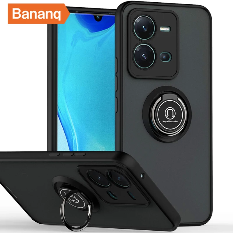 

Bananq Shockproof Stand Case For VIVO Y11 Y12 Y15 Y16 Y17 Y20 Y21 Y33S Y55 Y76 Y76S Y02S T1 Pro T2 5G S15E V21 V21E Phone Cover