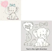 

Elephant balloon Cutting Dies Stencils For Card Making Decorative Embossing Suit Paper Cards DIY Dies Scrapbooking