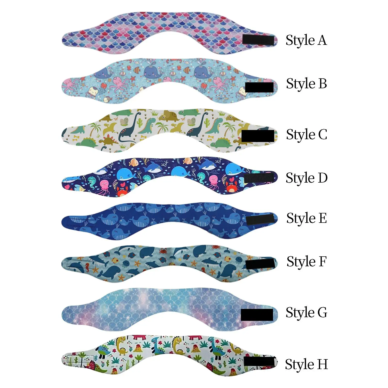 

Children Swimmers Headband Ear Bands Cute Sturdy Elastic Neoprene