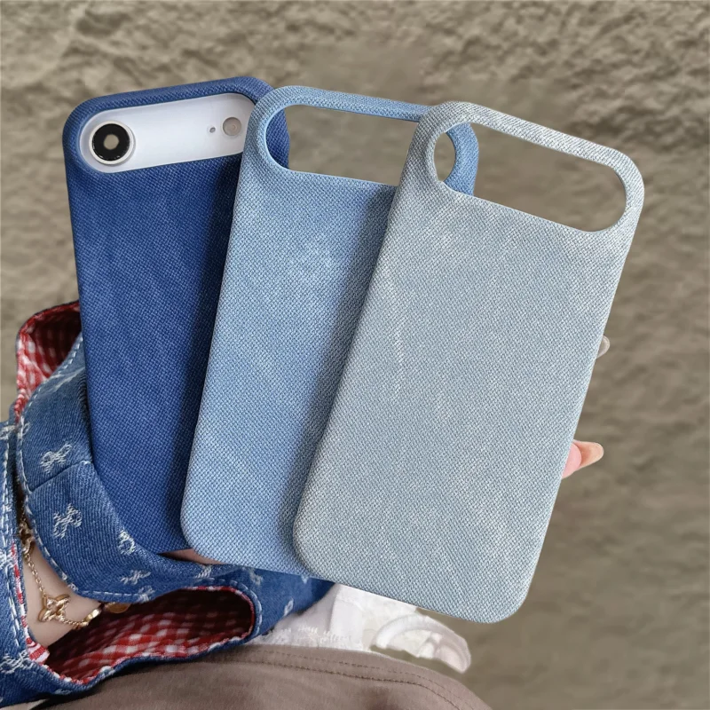 Luxury Matte Leather Fabric Phone Case for iPhone 17 Air 16 15 14