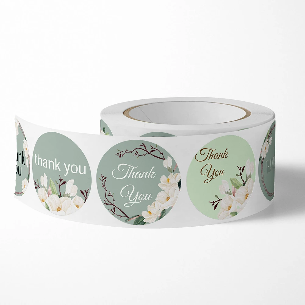 500 Adesivi Di Ringraziamento Fiori E Cuori - Autoadesivi Per Regali, Matrimoni, Compleanni, 2.5cm - Foto 11