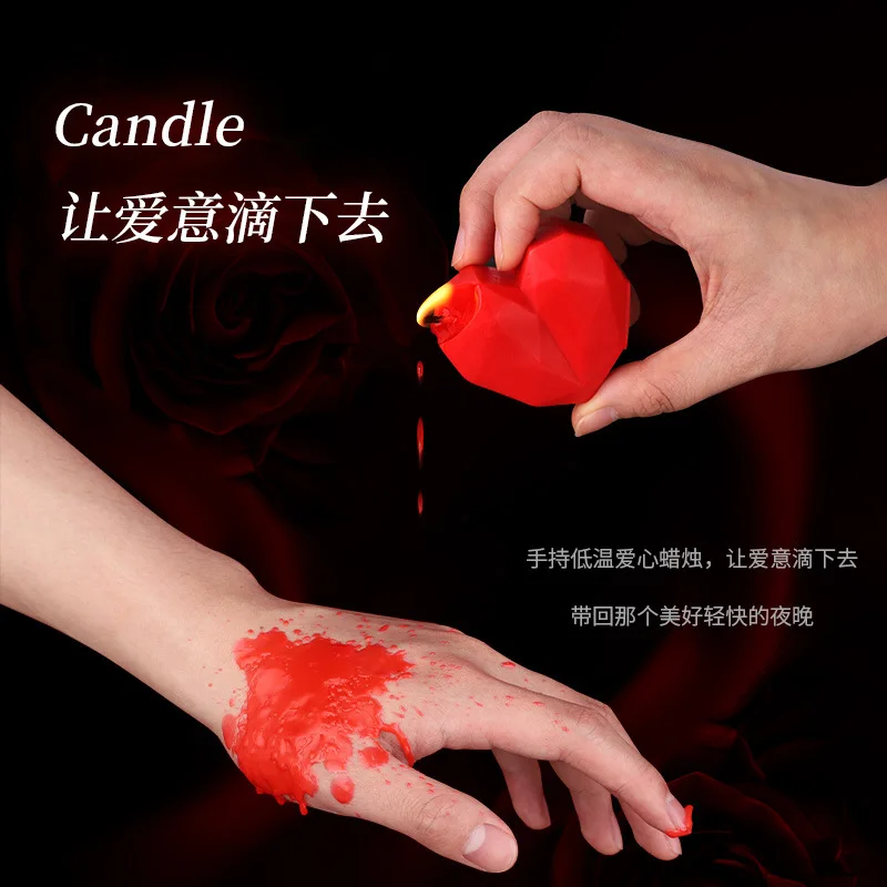 smSexy Love Low Temperature Candles Alternative Passion Training Props Aromatherapy Wax Drip Sex Product One Piece
