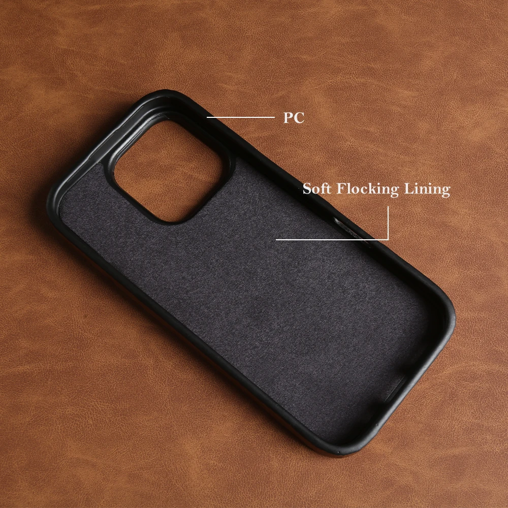 Luxurious Leather Phone Case - Skin Feel, Shockproof, Solid Color Back Cover