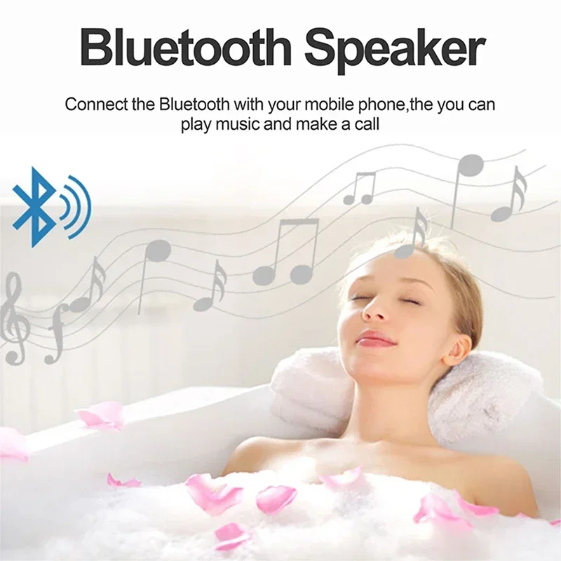 Rectangle Bathroom Mirror Human-body Induction+Bluetooth+3 Color LED+Dimmer+Defogging+Time/Temperature Display Vanity Mirror