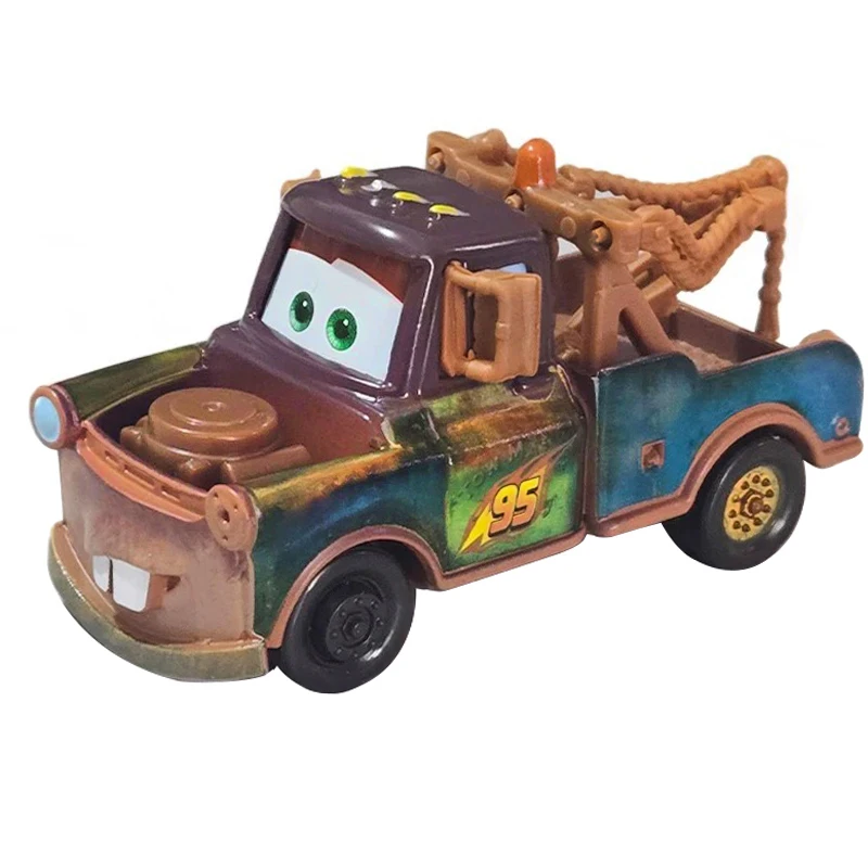 Cars 2 Disney Pixar Car 3 Lightning McQueen Mater Chick Hicks Dinoco King plane Sally Luigi Metal Alloy Model Toy Children Gift - Bilde 4