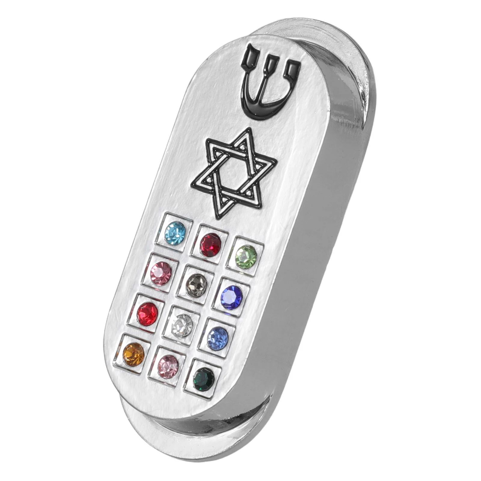 Menorah Jewish Gifts Mezuzah For Outside Goal Post Silver Paper Car Mounted Travel 2