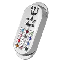 Menorah Jewish Gifts Mezuzah For Outside Goal Post Silver Paper Car Mounted Travel 2
