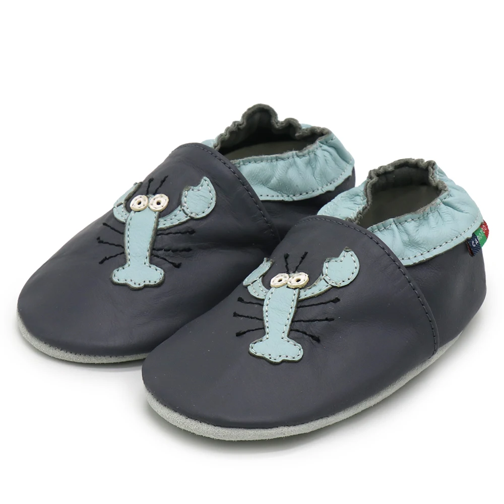 Carozoo-zapatos de piel de oveja para bebé, zapatillas de suela suave, hasta 4 años, primer andador
