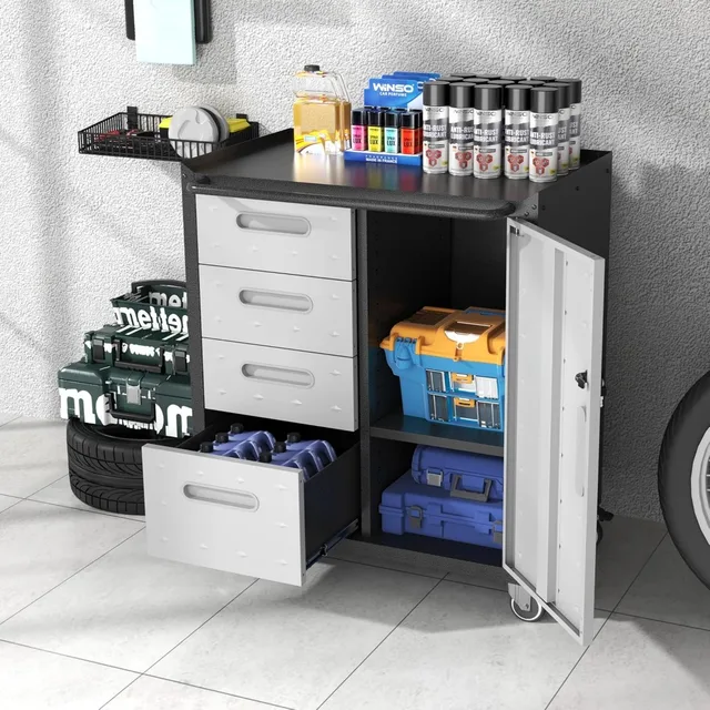 Metal Rolling Storage Cabinet 2