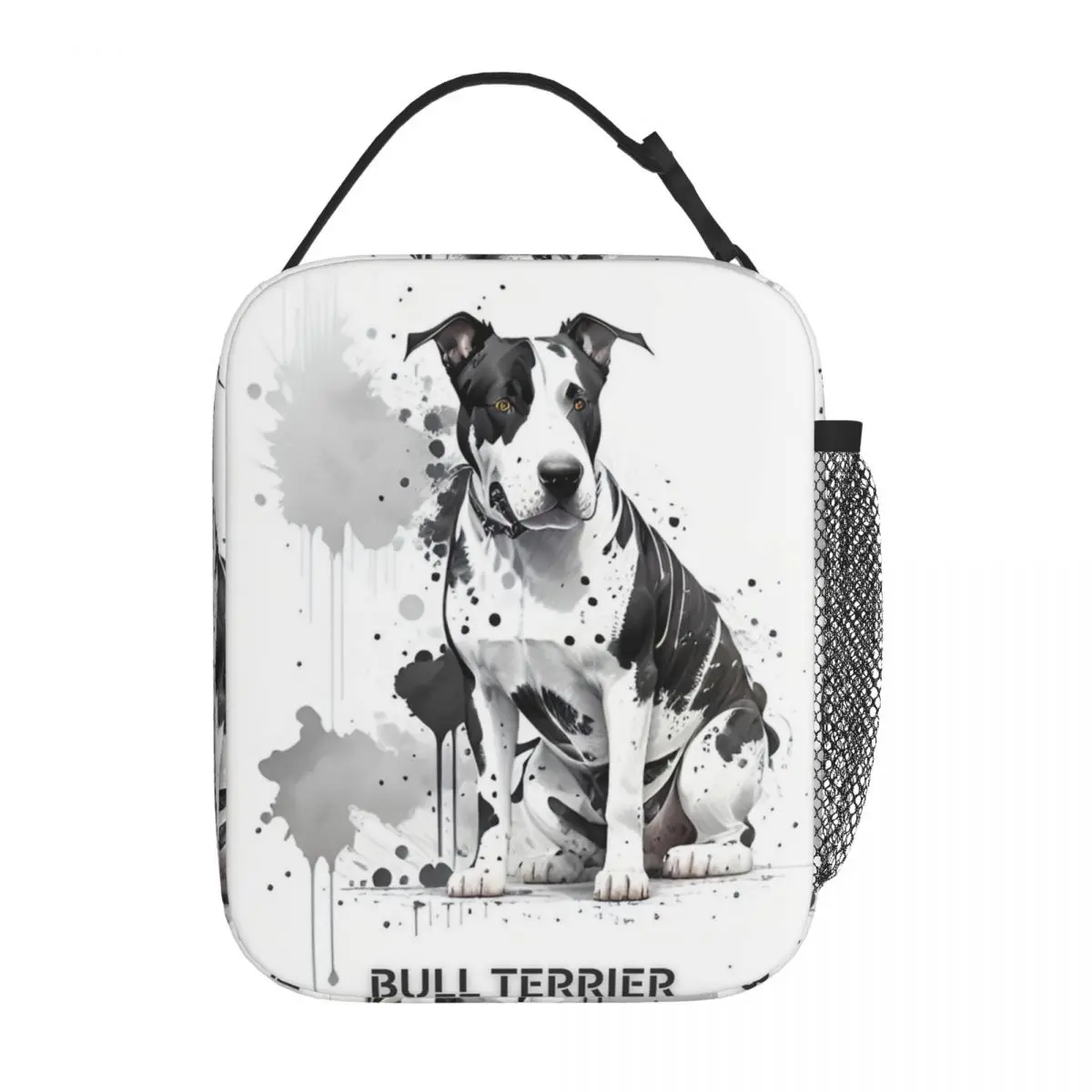 

Bull Terrier Brush Sketch By Callis Arts Accessories Insulated Lunch Bag For Office Food Box Portable Cooler Thermal Lunch Boxes
