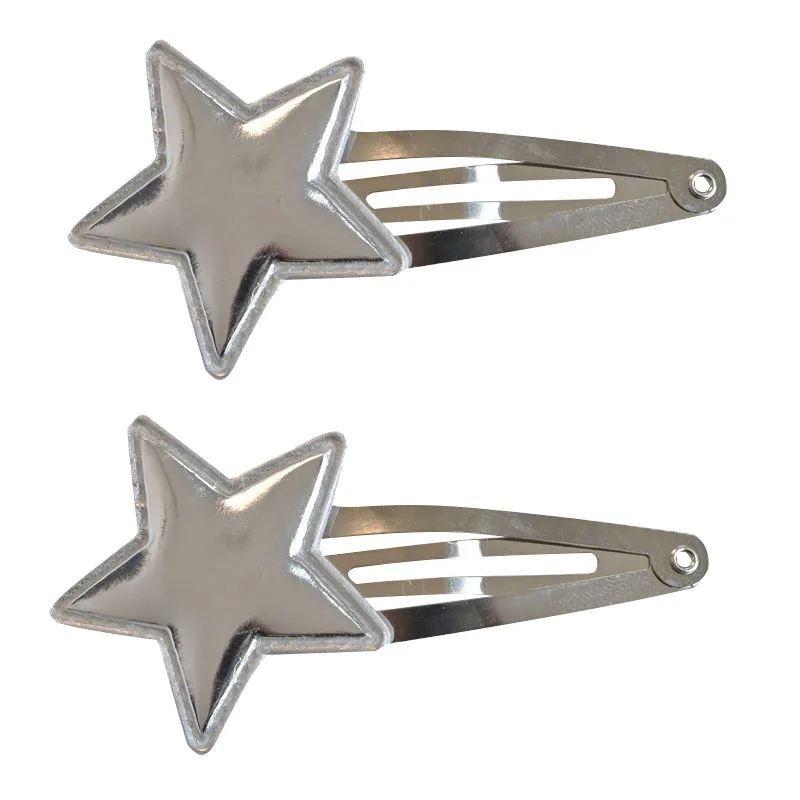 20-100 pezzi più fermagli per capelli a scatto in metallo a goccia d'argento spesso senza foro forcine semplici per accessori per fiocchi per capelli fai da te  200000297