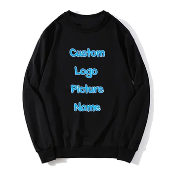 Felpa con cappuccio stampata personalizzata Fai da te il tuo design come foto o logo Felpa Maglione personalizzato alla moda Abbigliamento personalizzato 1