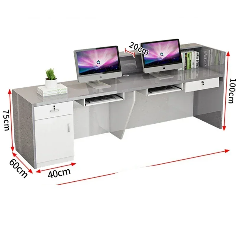 Lectern Simple Aesthetic Reception Desks Counter Cash Professional Entrances Tables Recepcion Salon De Belleza Shop Office Bar