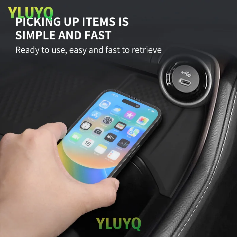 Wireless Charging Silicone Pad Anti Slip Pad Car Charging Accessories For Highlander Grand Highlander