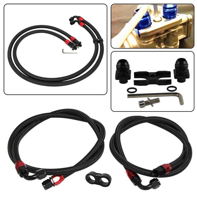 

Oil cooler Adapter Hose Kit For BMW E36 Euro,E82,E9X 135/335,E46 M3 Black/Silver