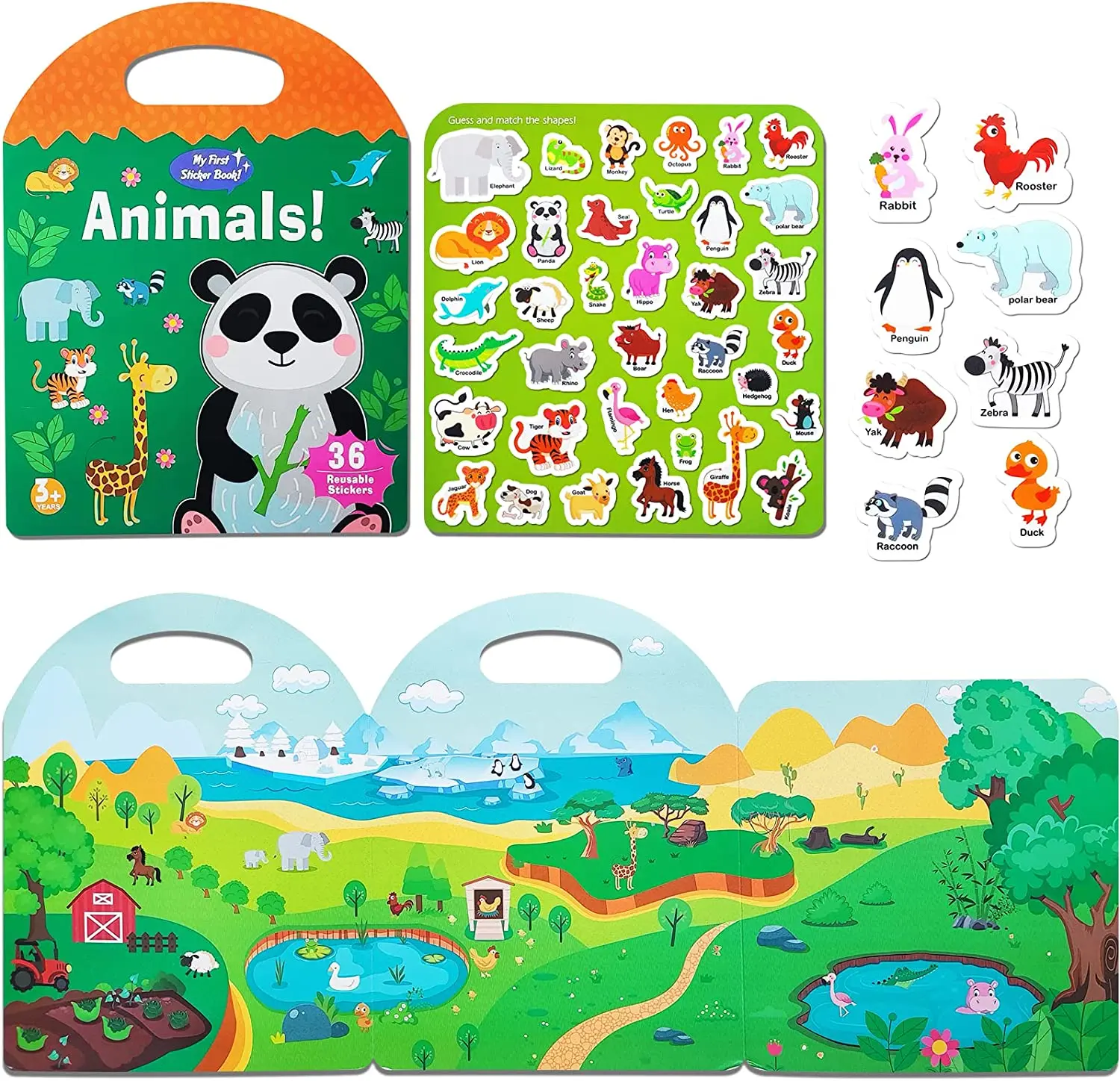 Reusable Sticker Book - Animals 