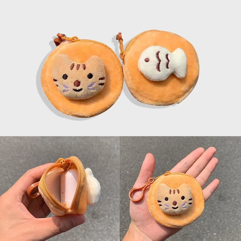 

Cartoon Coin Purse Cute Cat Fish Plush Wallet Women Girls Change Purse Bag Mini Money Coin Key Wallets Pouch Children Gift